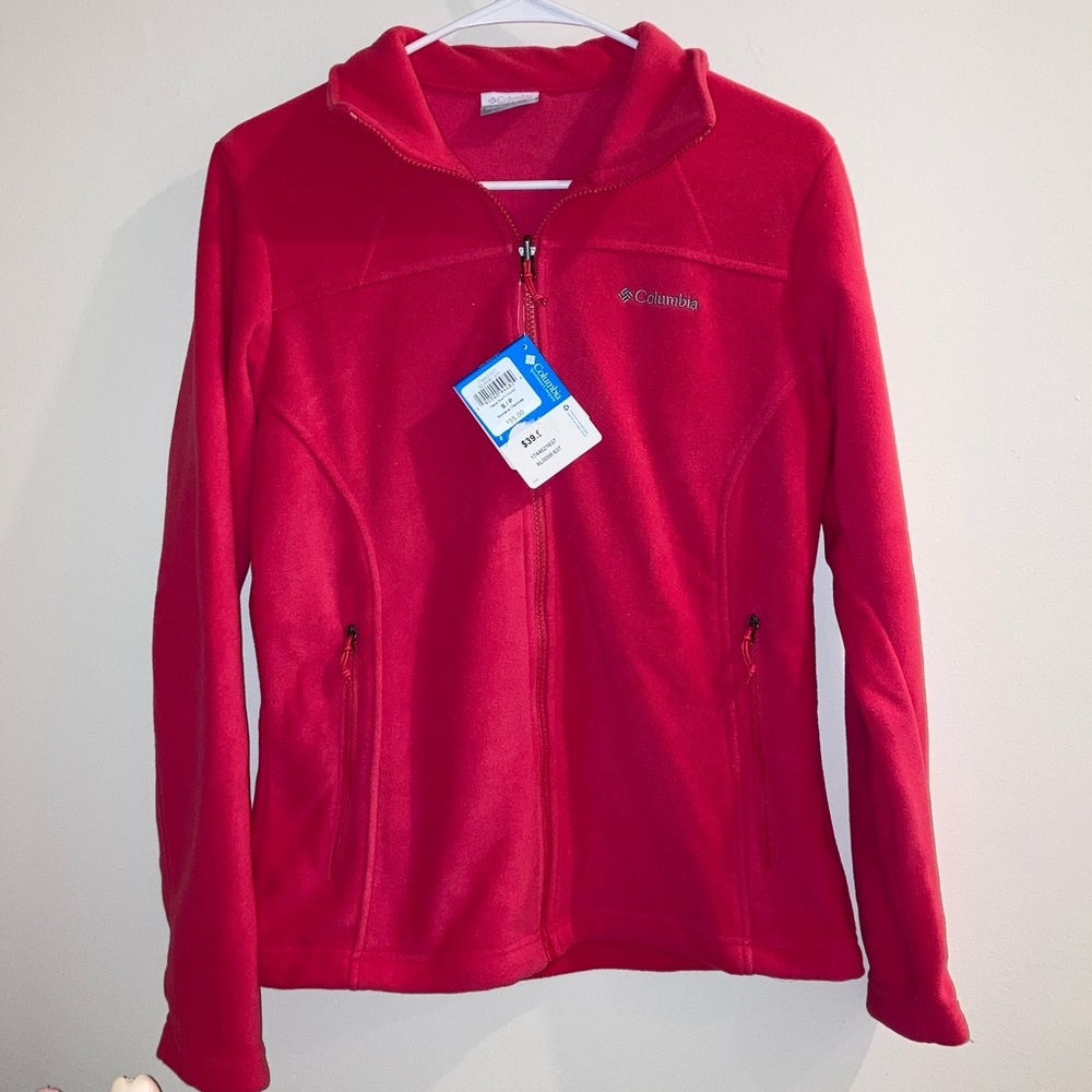 Womens Columbia fleece ll jacket NWT -small- -pink-